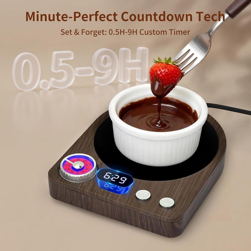 Vobaga Coffee Mug Warmer (No Mug) with Smart Memory System & 9-Temperature Setting, Coffee Cup Warmer with Customize Timer & Precise Minute Timing, Suitable for Work, Reading, Sleeping - Image 4